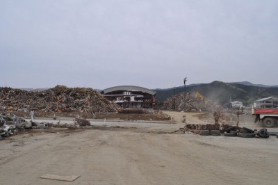 仮ガレキ置き場
